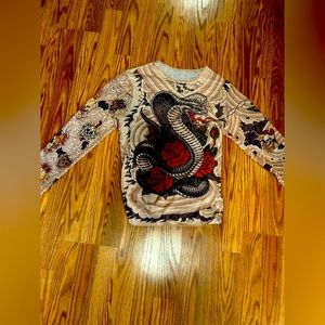 Mesh American traditional graphic top!